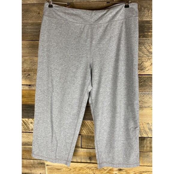 Danskin Now Womens Plus Sz 1X  Gray Capri Leggings - Picture 1 of 10